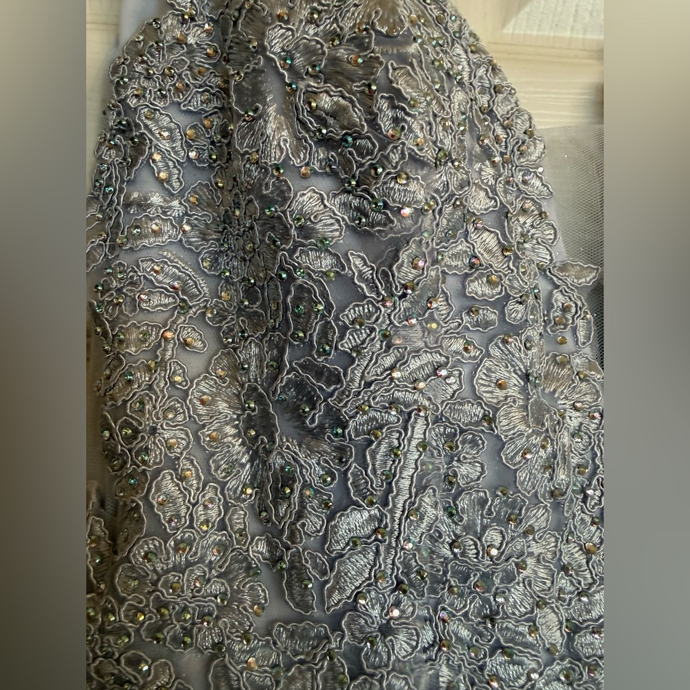 Light Blue Pear Culture Formal Dress - Picture 3 of 10